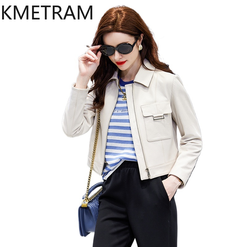 Quality Summer Clothing For Women - Veste en cuir véritable femme vestes