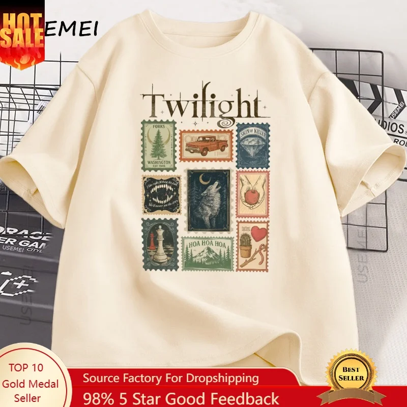Quality Summer Clothing For Women - T-shirt Vintage Twilight Forks pour amoureux