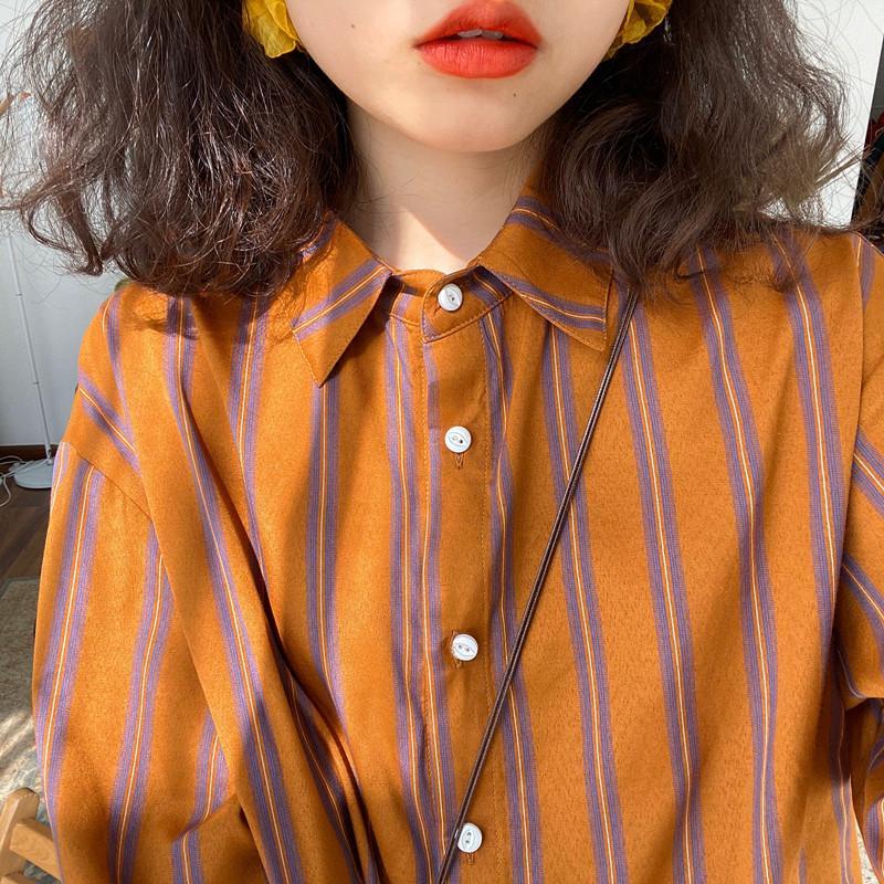 Summer Clothing Trends For Women - Chemisier décontracté à rayures pour femmes,