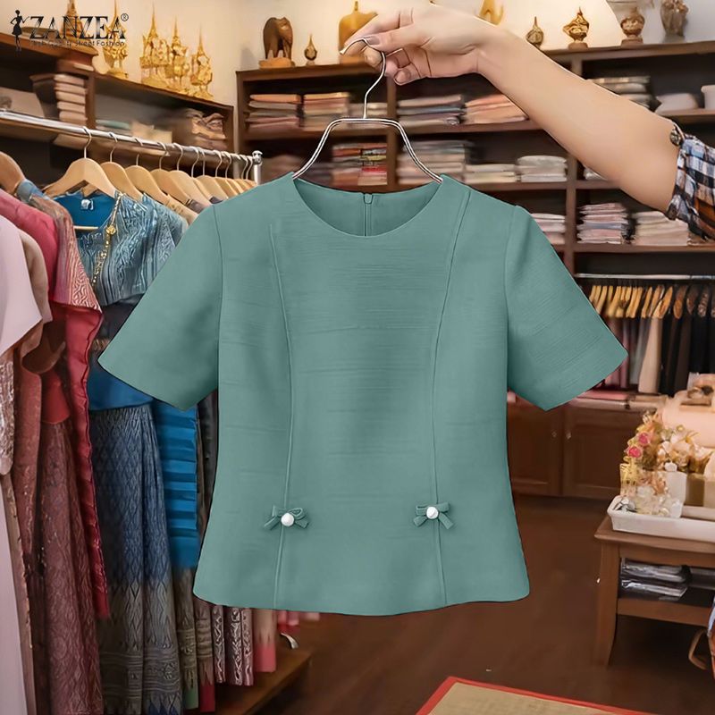 Summer De Clothing - ZANZEA – chemisier vintage élégant pour