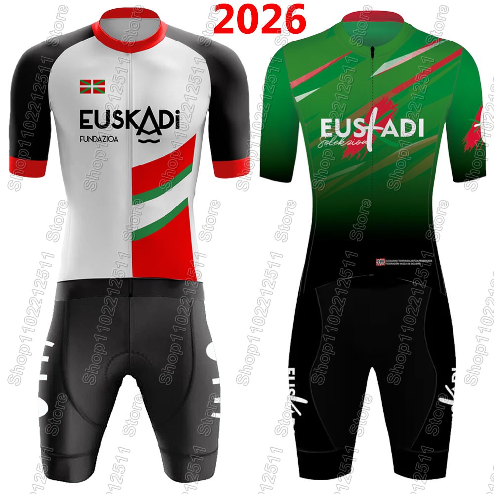 Summer Clothing Sale Men - Ensemble Maillot et Cuissard Cycliste Euskadi
