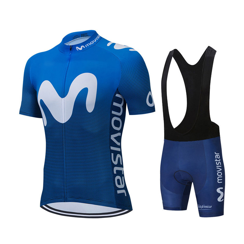 Summer Clothing Sale Men - Movistar – ensemble de cyclisme pour