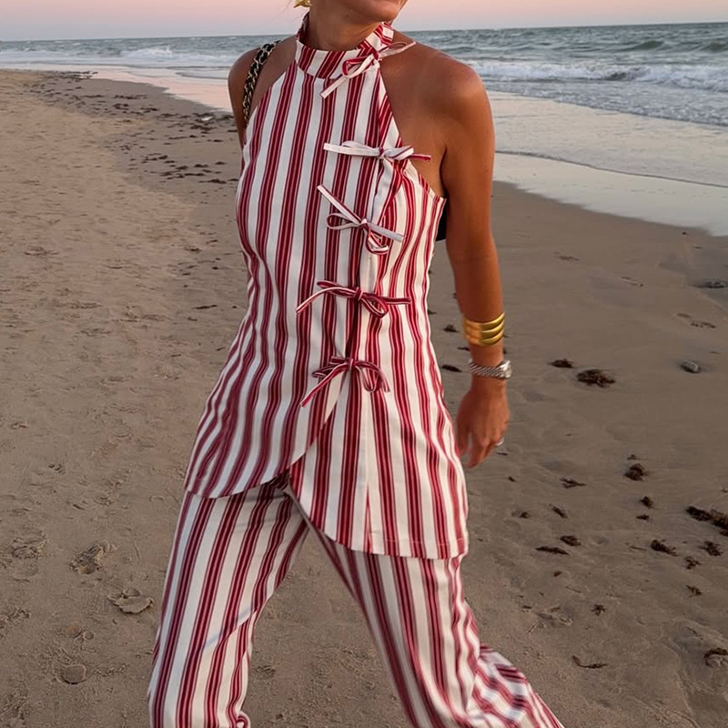 Summer Vacation Clothing Women - Nouvel ensemble deux pièces d'été pour