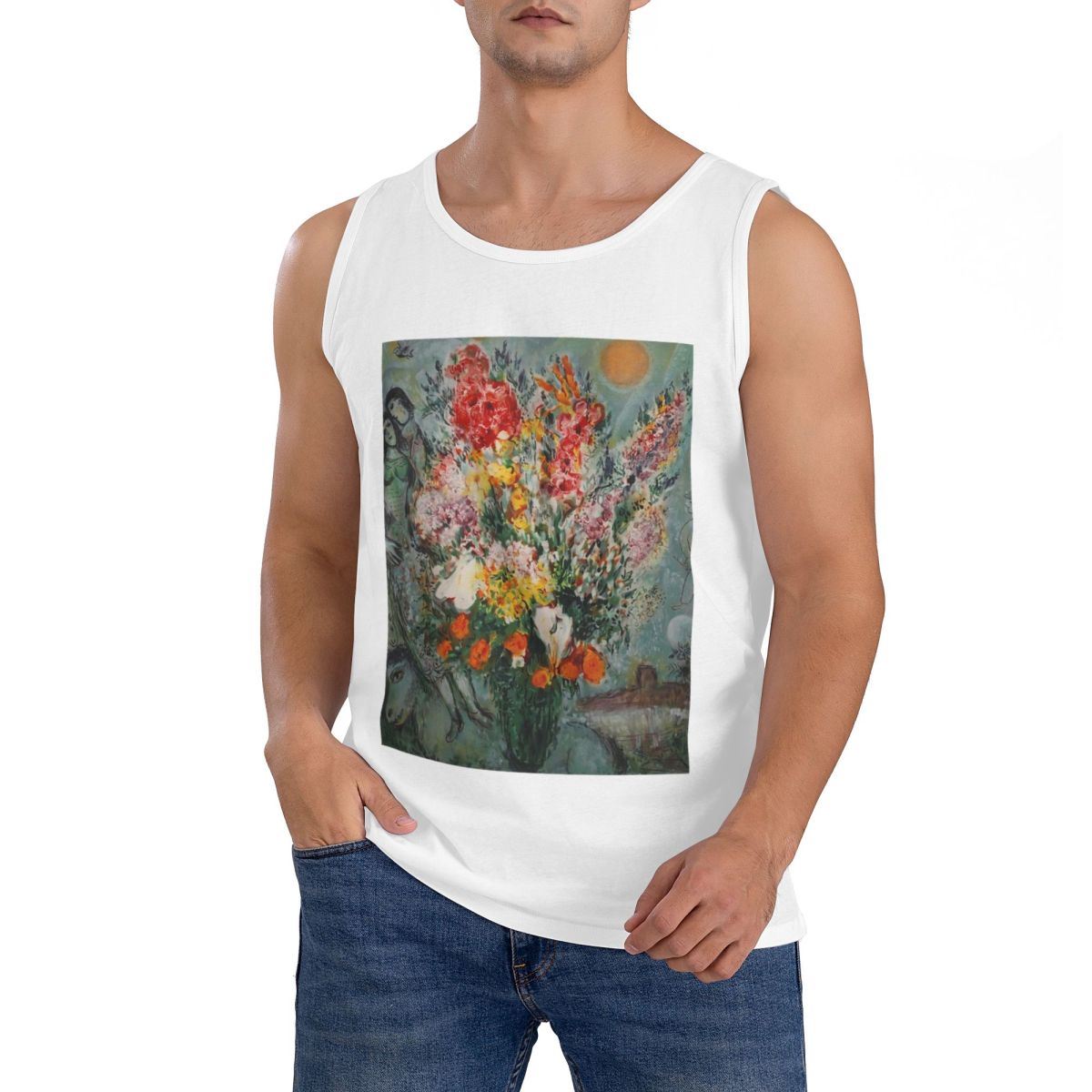 Summer De Clothing - T-shirt sans manches 100% coton Marc