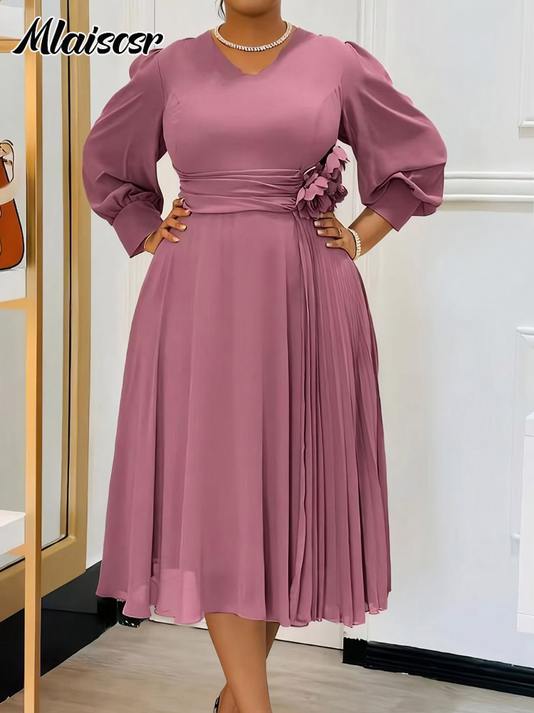 Summer Clothing Elegant - Mlaiscsr élégant rose une ligne ample