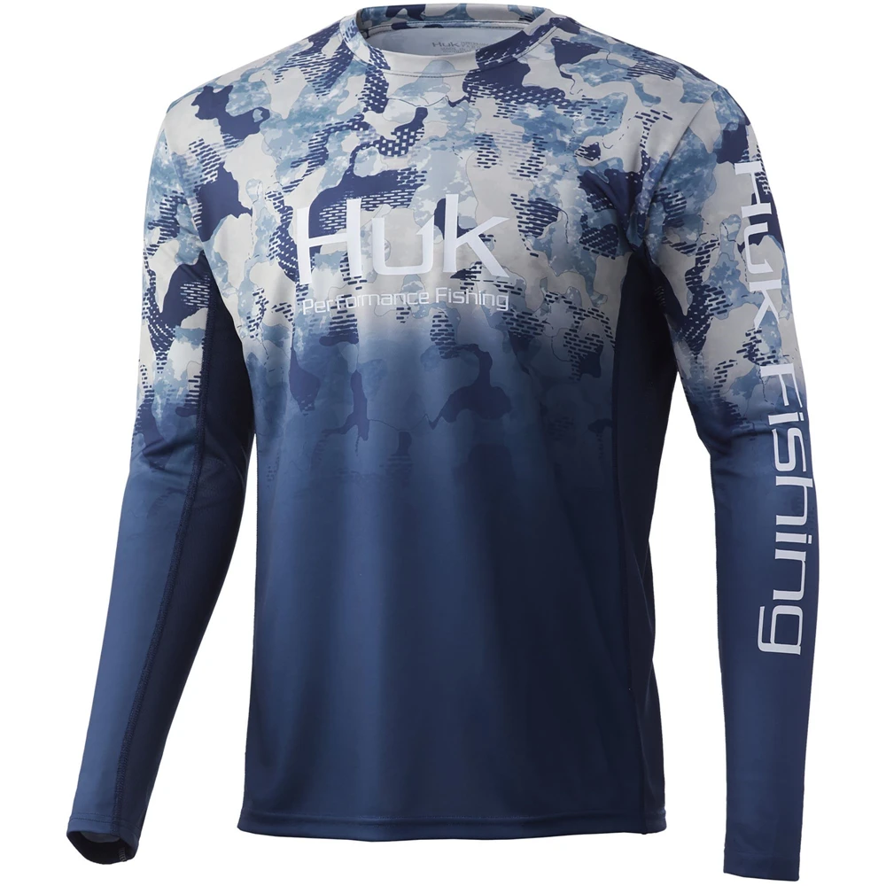 Summer De Clothing - Huk Fishing-T-shirt à manches longues pour