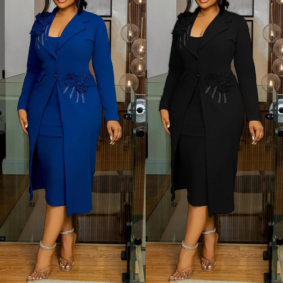 Summer Clothing Work - Femmes robe ensembles deux pièces ensemble