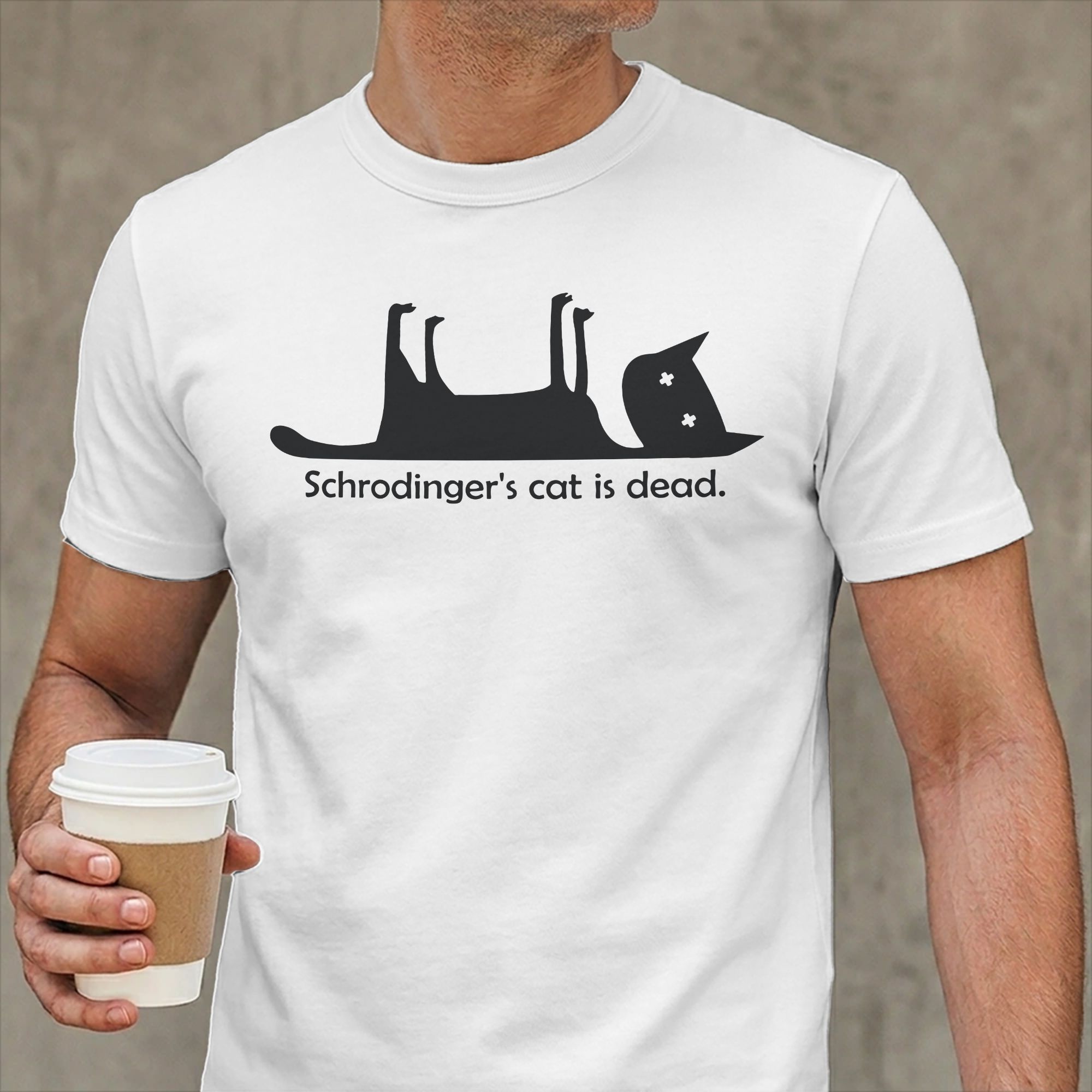 T-shirt Schrodinger's Cat is D - Summer Clothing Ideas Men avis et prix