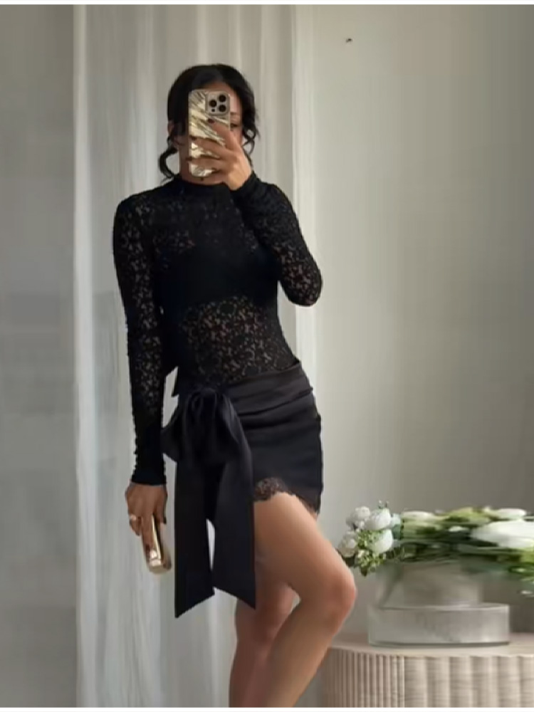 Ensemble en dentelle noire, Mi - Summer Vacation Clothing Women avis et prix