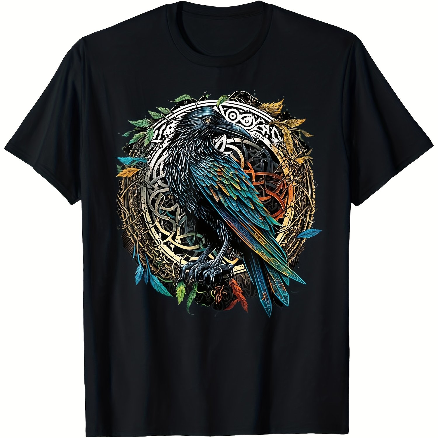 T-shirt à motif corbeau viking - Summer Viking Clothing avis et prix