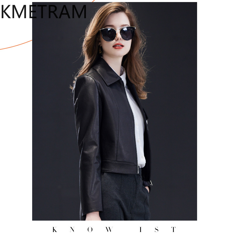 Veste en cuir véritable femme  - Quality Summer Clothing For Women avis et prix