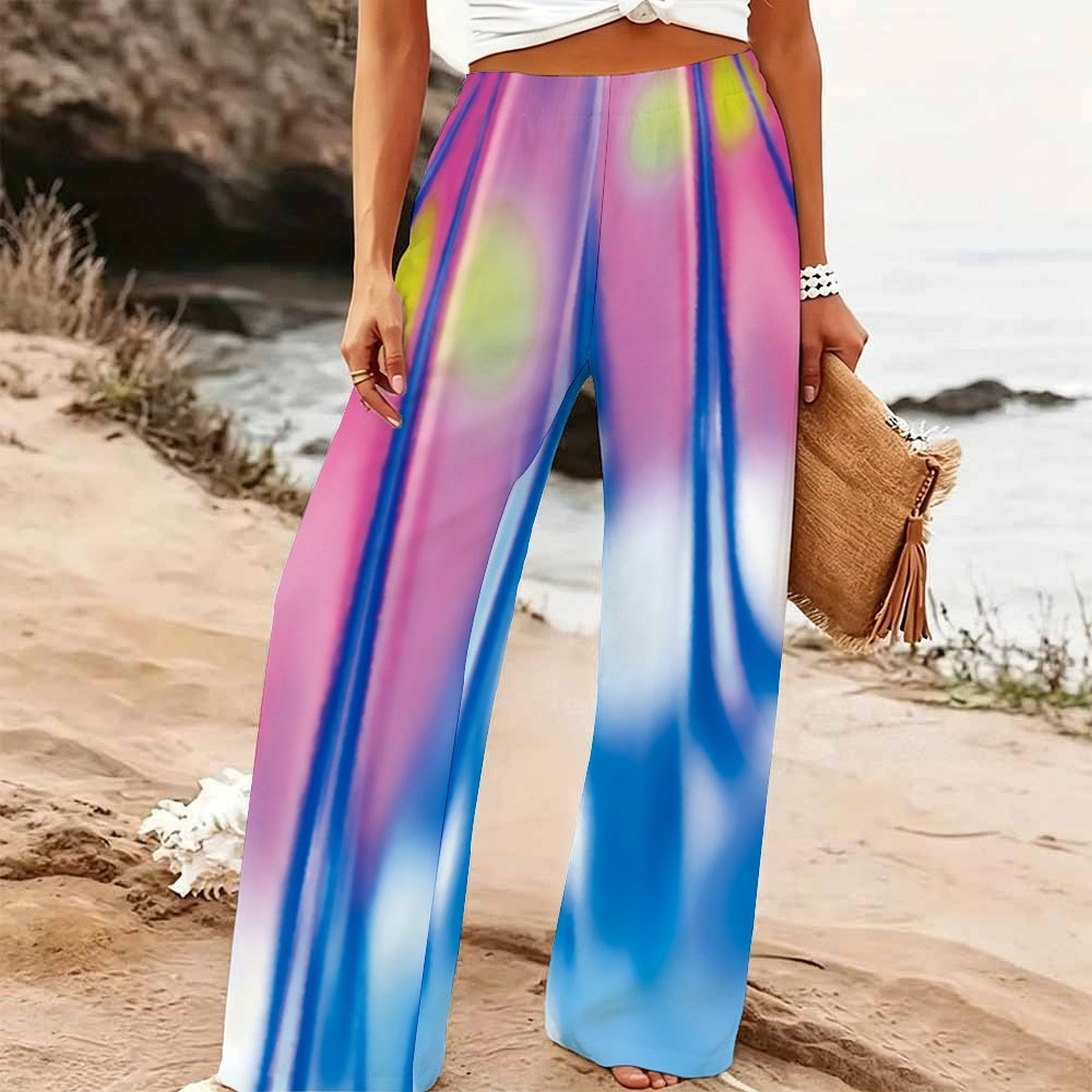 Pantalon large d'été pour femm - Palazzo Pant Wide avis et prix