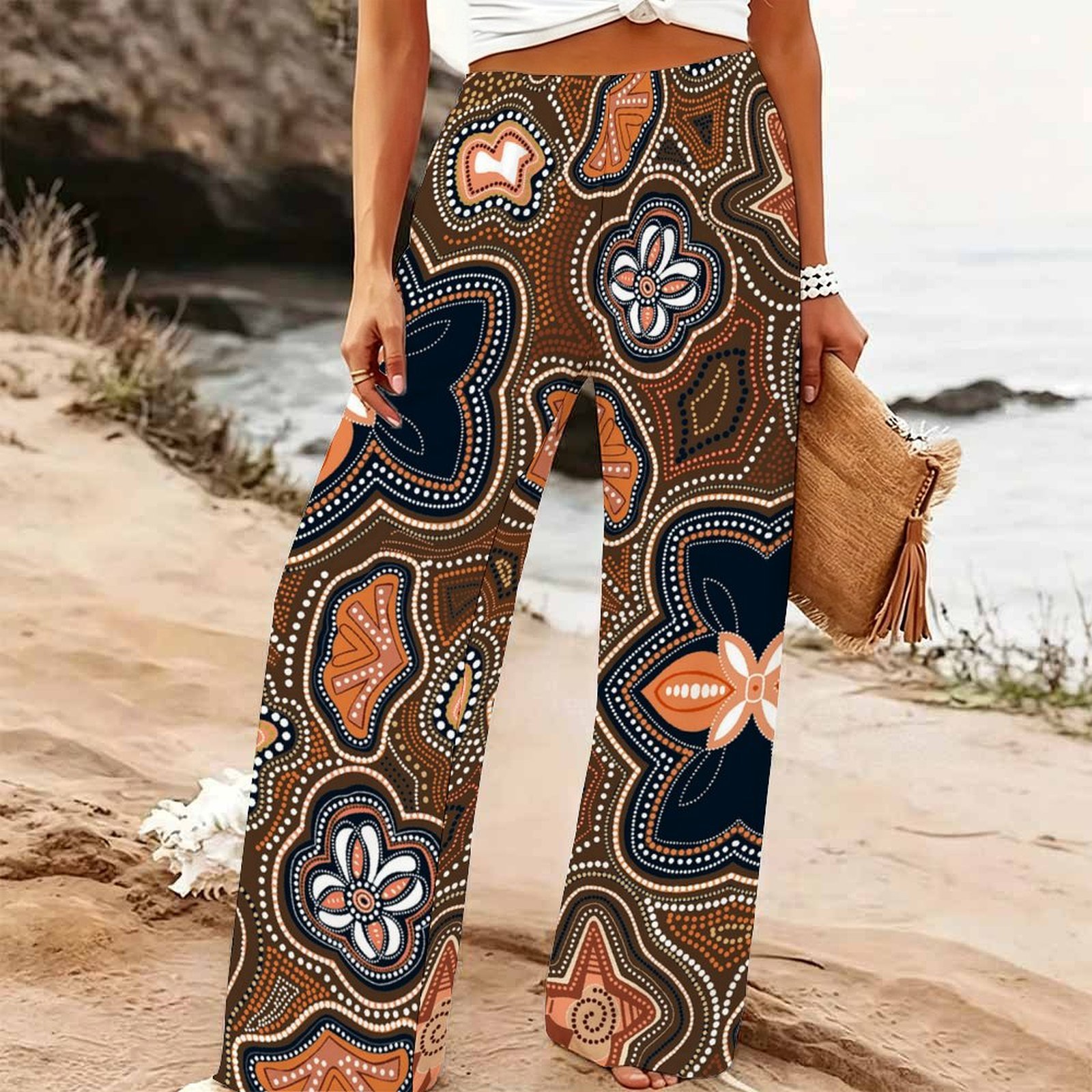 Pantalon large d'été pour femm - Palazzo Pant Wide avis et prix