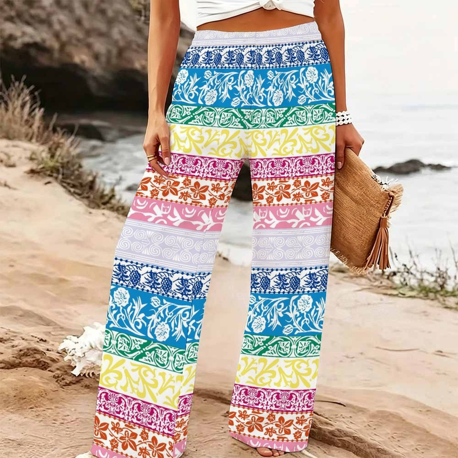 Pantalon large d'été pour femm - Palazzo Pant Wide avis et prix