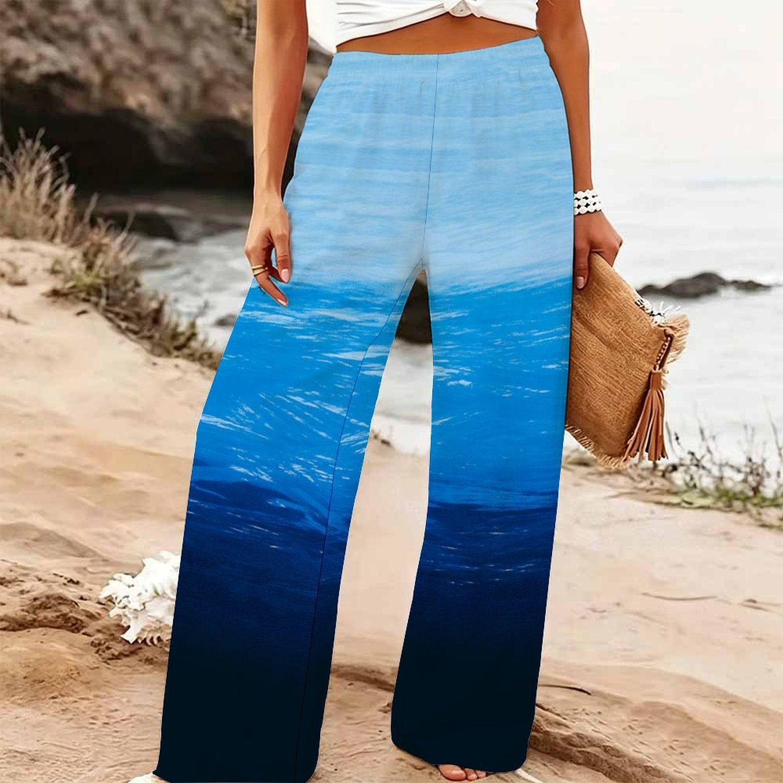 Pantalon large d'été pour femm - Palazzo Pant Wide avis et prix
