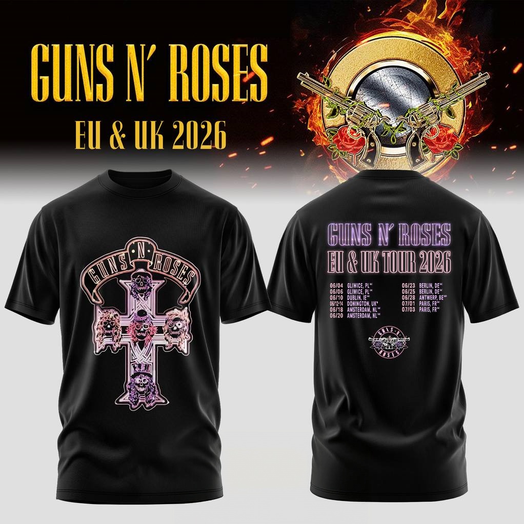 T-shirt graphique Guns N Roses - Summer Clothing Women Uk avis et prix