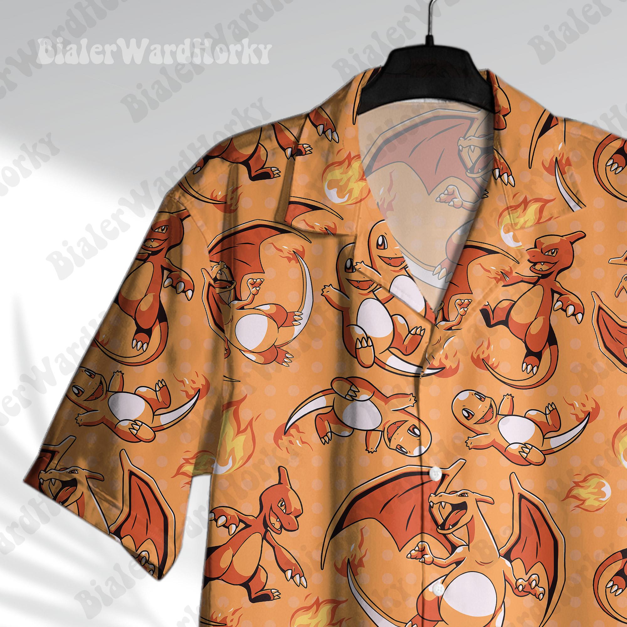 Chemise hawaïenne Pokémon Char - Summer Vacation Clothing Women avis et prix