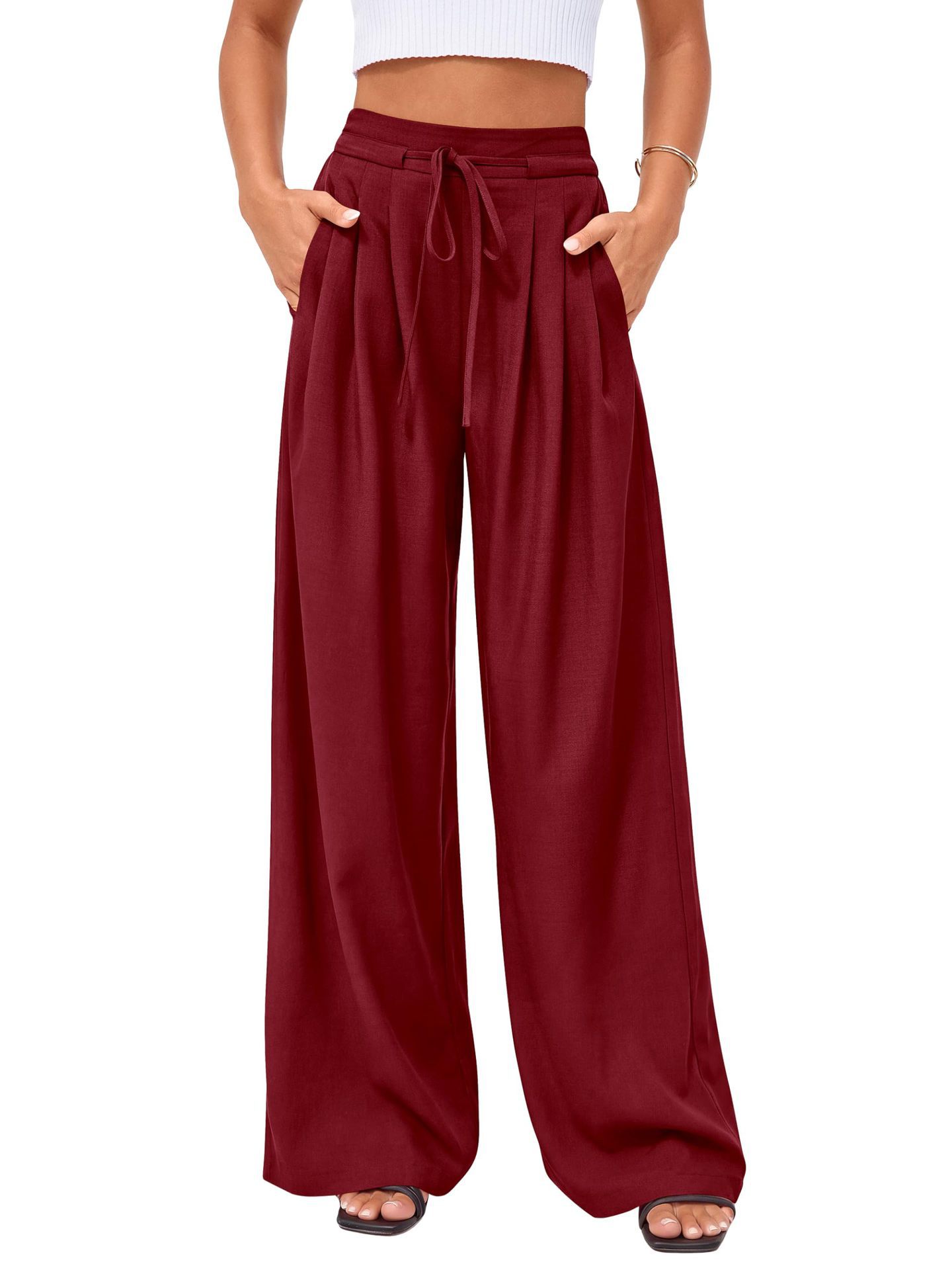 Pantalon palazzo plissé ample  - Palazzo Pant Wide avis et prix