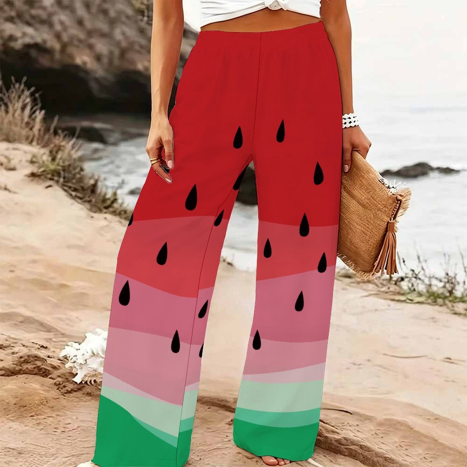Pantalon large d'été pour femm - Palazzo Pant Wide avis et prix