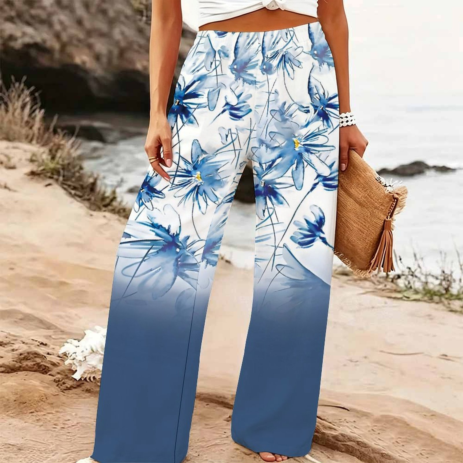 Pantalon large d'été pour femm - Palazzo Pant Wide avis et prix