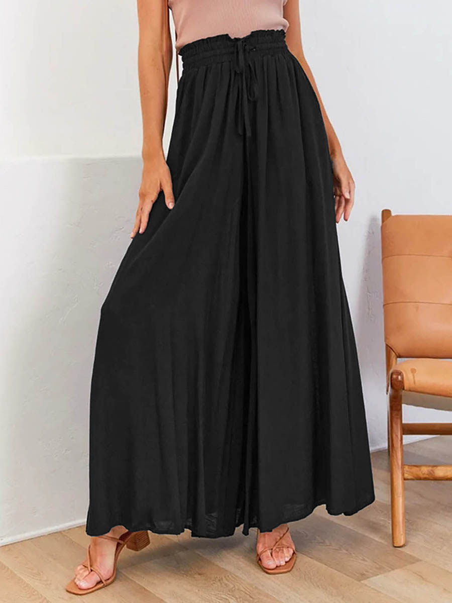 Pantalon large à taille haute  - Palazzo Pant Wide avis et prix