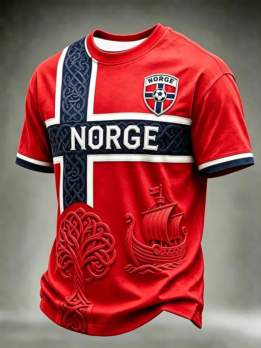T-shirt graphique de football  - Summer Viking Clothing avis et prix