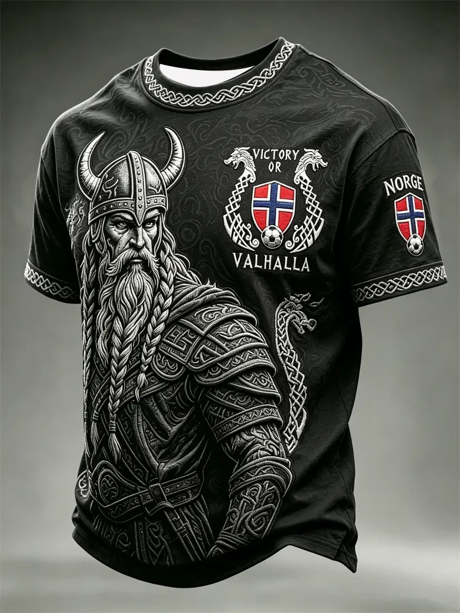 T-shirt graphique de football  - Summer Viking Clothing avis et prix